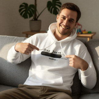Veste À Capuche "Dad Joke Loading" Funny New Dad Hoodie | father