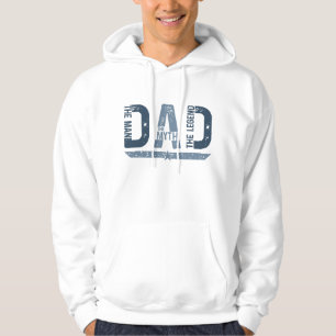 Veste À Capuche "DAD The Man Mith Legend" Fête des pères Cadeau