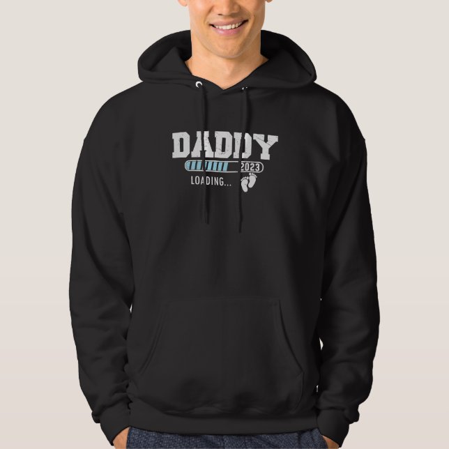 Veste À Capuche Daddy loading 2023  pregnancy baby first time new  (Devant)