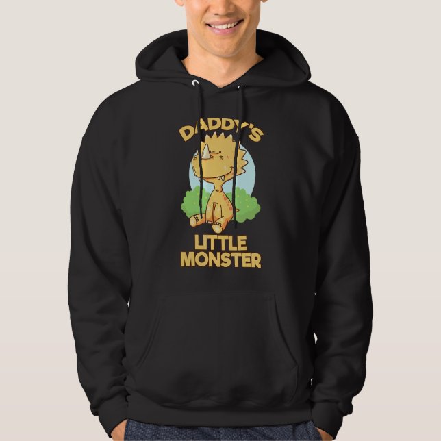 Veste À Capuche Daddy Saurus Pour Rex Dads Mens Fête des pères 202 (Devant)