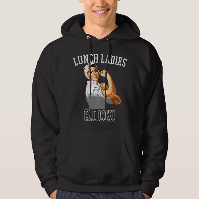 Veste À Capuche Dames du déjeuner Rock Travailleuse de cafétéria D (Devant)