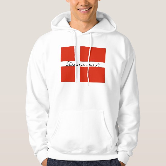 Veste À Capuche Danmark avec Dannebrog (Devant)