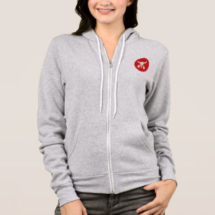 Veste À Capuche Danse du fantôme rouge cercle de buffles gris bell