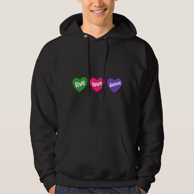 Veste À Capuche danse vivante d'amour (Devant)