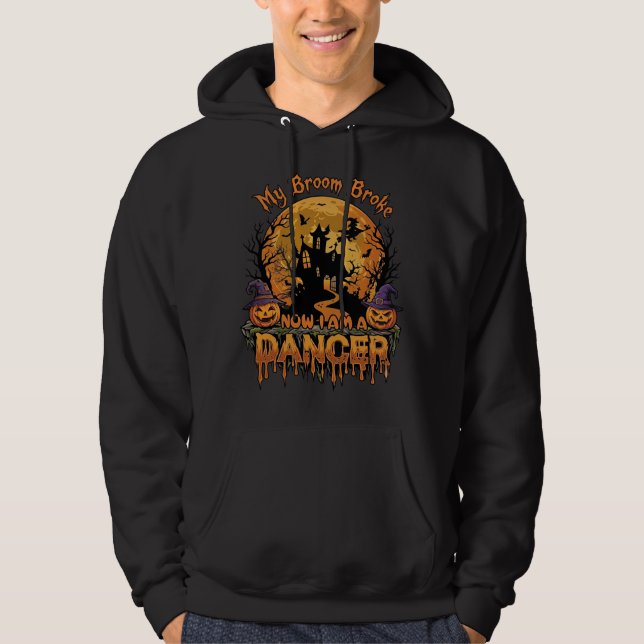 Veste À Capuche Danseur de balai cassé Halloween maison hantée cit (Devant)