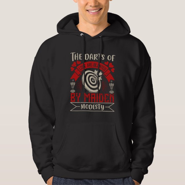 Veste À Capuche Darts - Les fléchettes De L'Amour Sont Bébées Par  (Devant)