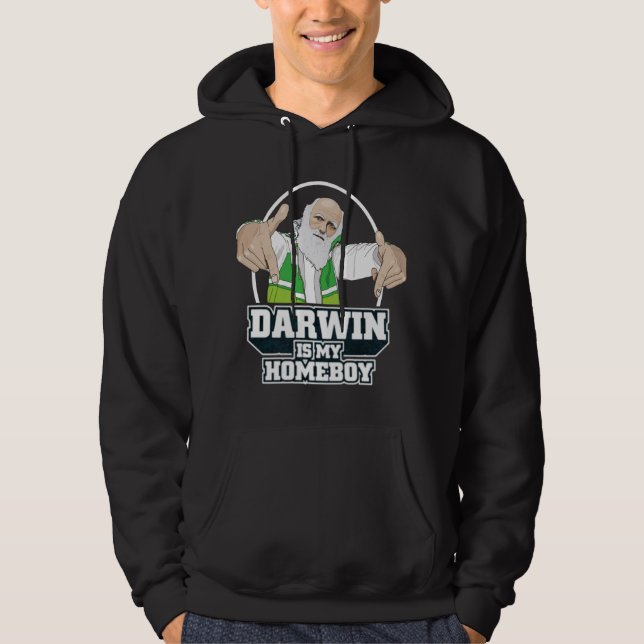 Veste À Capuche Darwin est mon Homeboy (polychrome) (Devant)