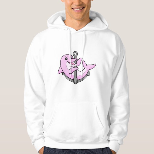 Veste À Capuche Dauphin avec Ancre (Devant)