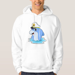 Veste À Capuche Dauphin comme capitaine avec Casquette