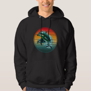 Veste À Capuche Dauphin Vintage Océan Créature Marine Dauphins