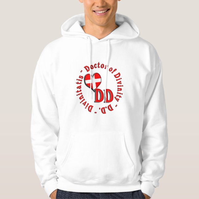 VESTE À CAPUCHE DD ACRONYME CIRCULAIRE LOGO MÉDECIN DE DIVINITÉ (Devant)