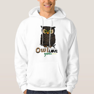 Veste À Capuche De HIBOU AMOUR toujours vous XOXO