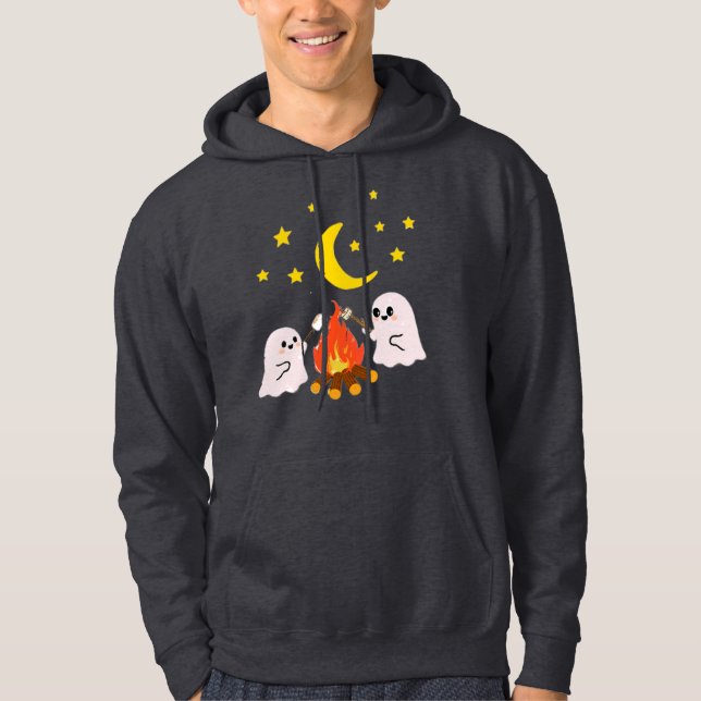 Veste À Capuche De mignons fantômes amis pour Halloween (Devant)