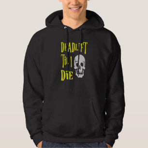 Veste À Capuche Deadlift Til I Die - Skull Gym Weighlifting Worko