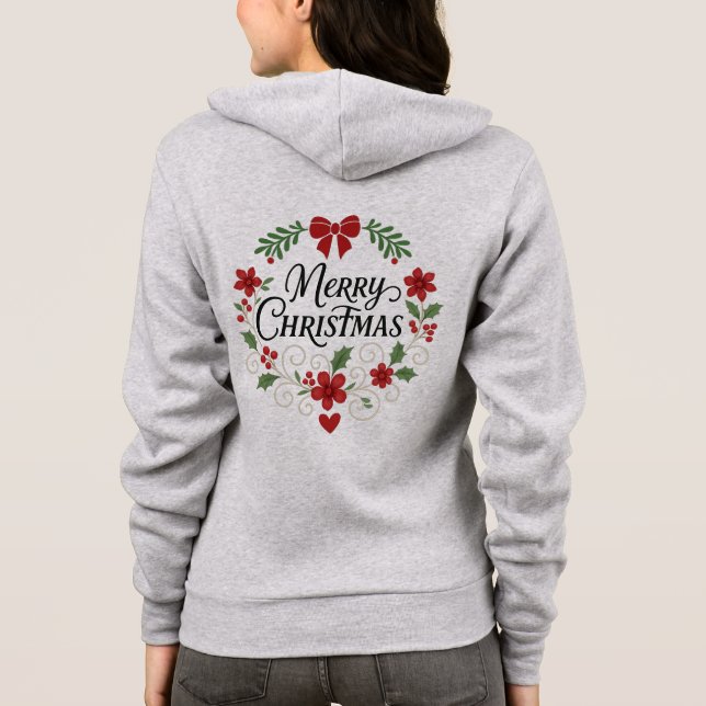 Veste À Capuche Débardeur à capuche à fermeture éclair Couronne fl (Dos)