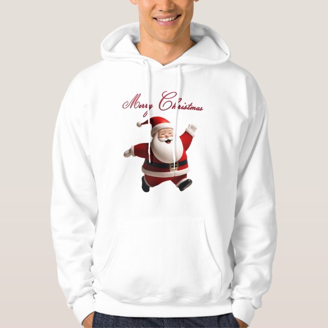 Veste À Capuche Débardeur festif de Noël (Devant)