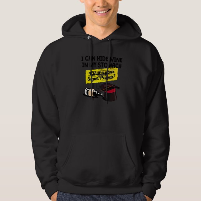 Veste À Capuche Déclaration de vin Boire de l'alcool Fête (Devant)