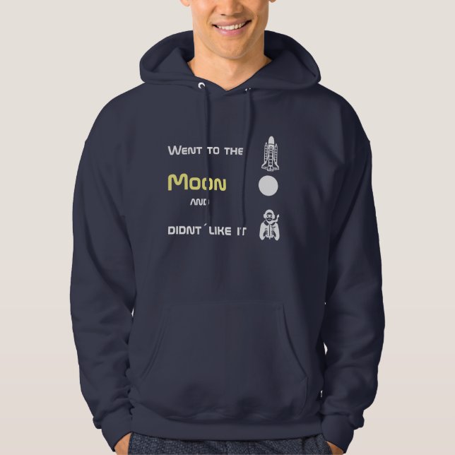 Veste À Capuche Déclaration Discours sur le voyage vers la lune (Devant)