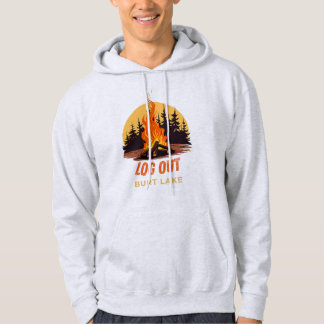 Veste À Capuche DÉCONNEXION Feu de camp Burt Lake Michigan