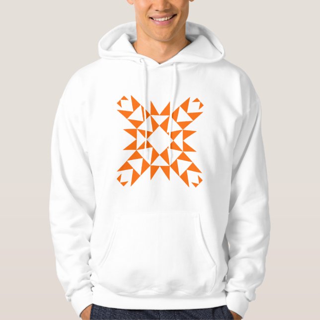 Veste À Capuche Décor 01 - Orange (Devant)