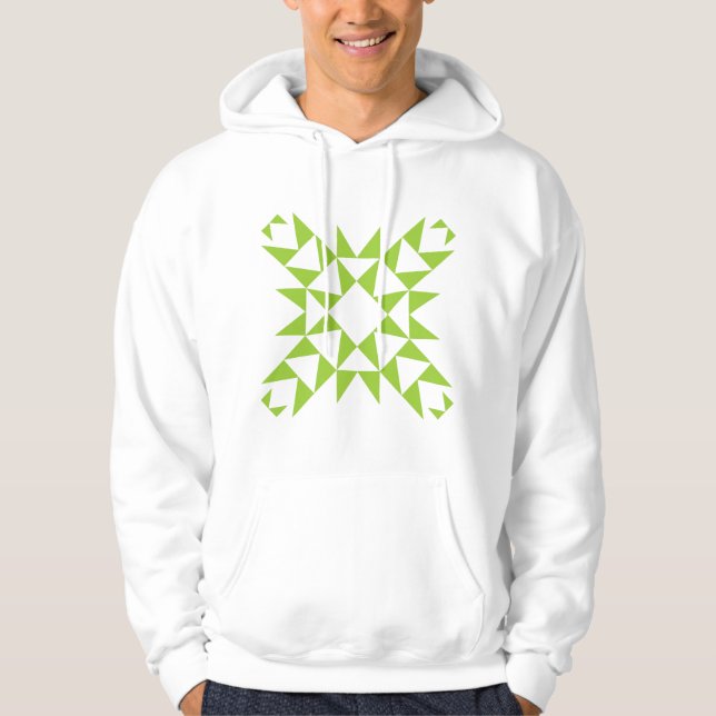 Veste À Capuche Décoratif 01 - Vert Martien (Devant)