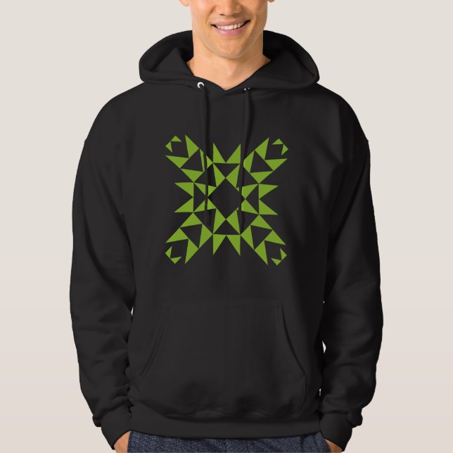 Veste À Capuche Décoratif 01 - Vert Martien (Devant)