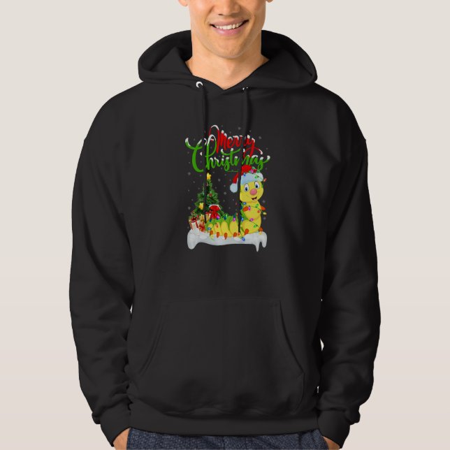 Veste À Capuche Décorations de Noël Chenille Chenille Noël (Devant)