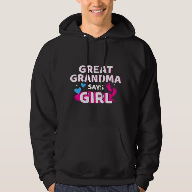 Veste À Capuche Découverte du sexe arrière-grand-mère dit que bébé (Devant)