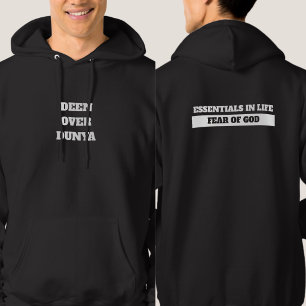 Veste À Capuche Deen Over Dunya Peur de Dieu Islamique Hommes