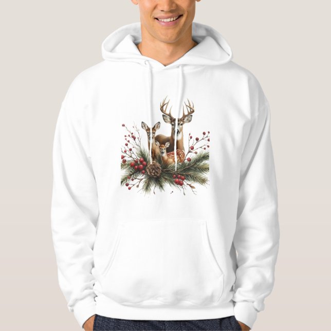 Veste À Capuche Deer Family  (Devant)