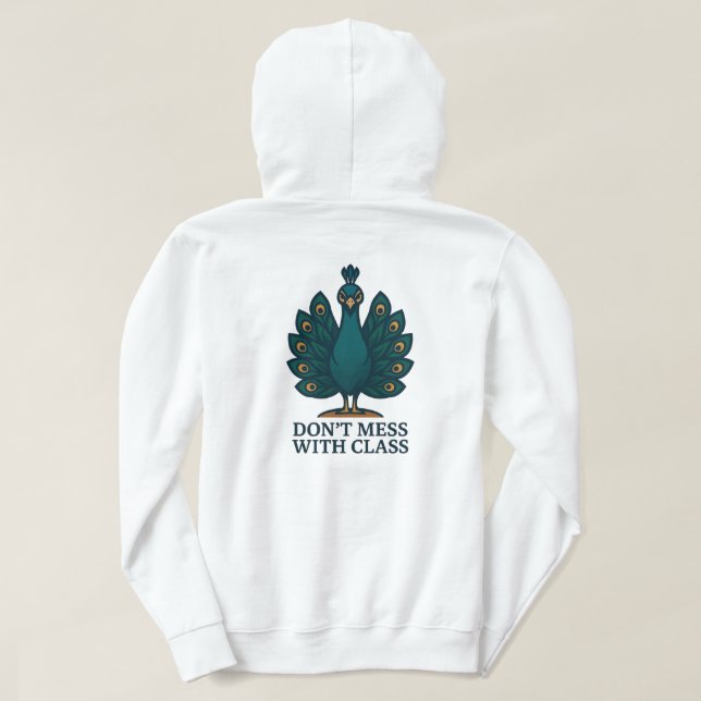 Veste À Capuche Défauts et fleurs (Design dos)