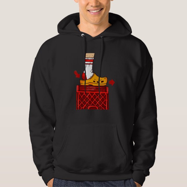 Veste À Capuche Défier le diagramme de chaussure de défi (Devant)