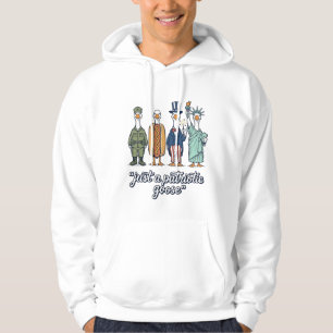 Veste À Capuche Défilé d'oies patriotiques Vintage Vector Shirt_1