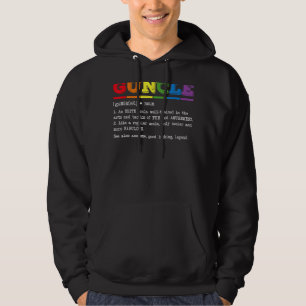 Veste À Capuche Définition de l'oncle Fière Gay Oncle Lgbtq Pride