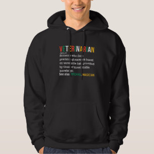 Veste À Capuche Définition de vétérinaire Médecin animal drôle Nom