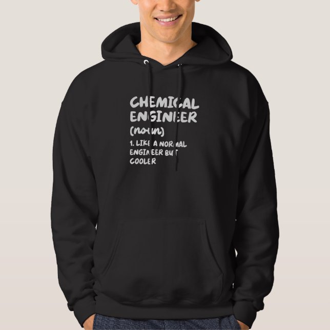 Veste À Capuche Définition d'ingénieur chimiste Ingénierie (Devant)