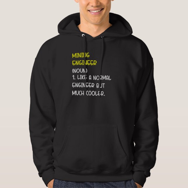 Veste À Capuche Définition d'ingénieur des mines (Devant)