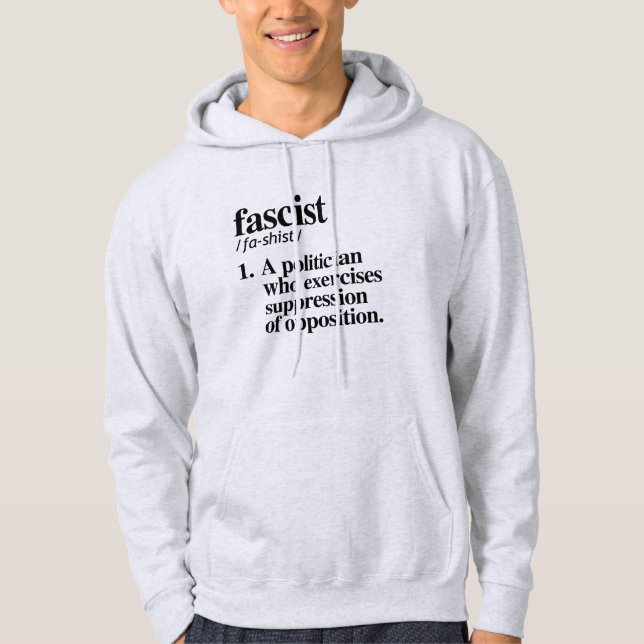 Veste À Capuche Définition fasciste (Devant)