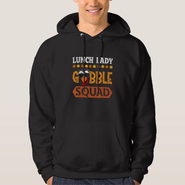 Veste À Capuche Déjeuner Lady Gobble Squad Comptant Turquie Crew T (Devant)