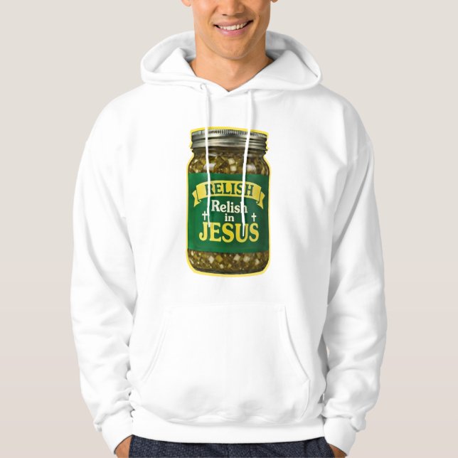 Veste À Capuche Délectez-vous de JÉSUS - Chrétien (Devant)
