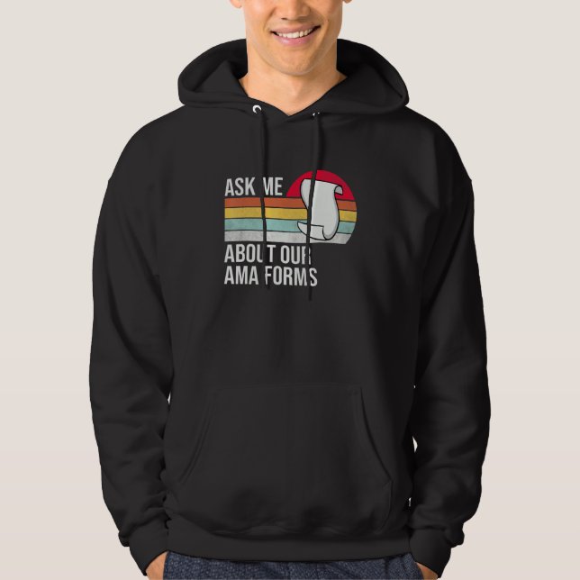 Veste À Capuche Demander-Moi À Propos De Notre Ama Forms Funny Nur (Devant)