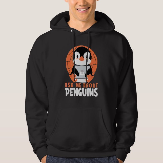 Veste À Capuche Demandez-moi à propos des Penguins Sea Bird King E (Devant)