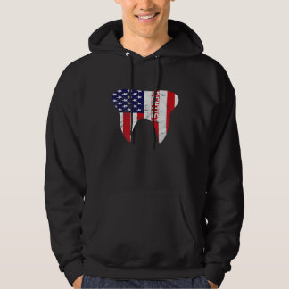 Veste À Capuche Dental Patriotic American Flag Dentist Dentist Cad
