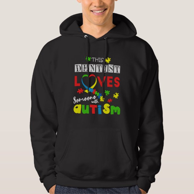 Veste À Capuche Dentist Puzzle Special Love Sensibilisation sur l' (Devant)