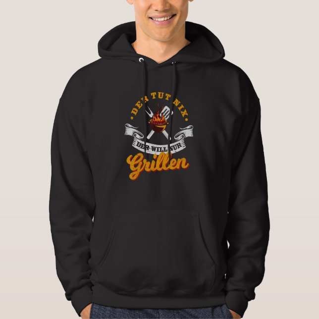 Veste À Capuche Der Tut Nix Der Will Nur Griller Grill Professionn (Devant)