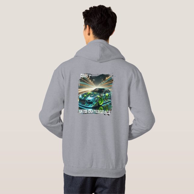 Veste À Capuche Dérive vers l'espace extra-atmosphérique | Graphiq (Dos entier)