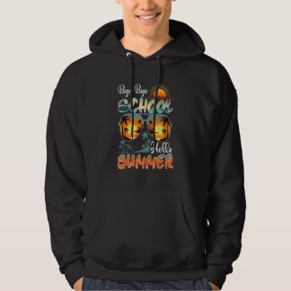 Veste À Capuche Dernier Jour De L'École Sunglass Bonjour Enseignan