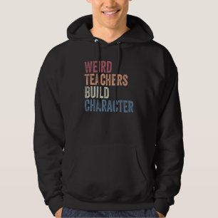 Veste À Capuche Des Enseignants Bizarres Construisent Caractère Dr