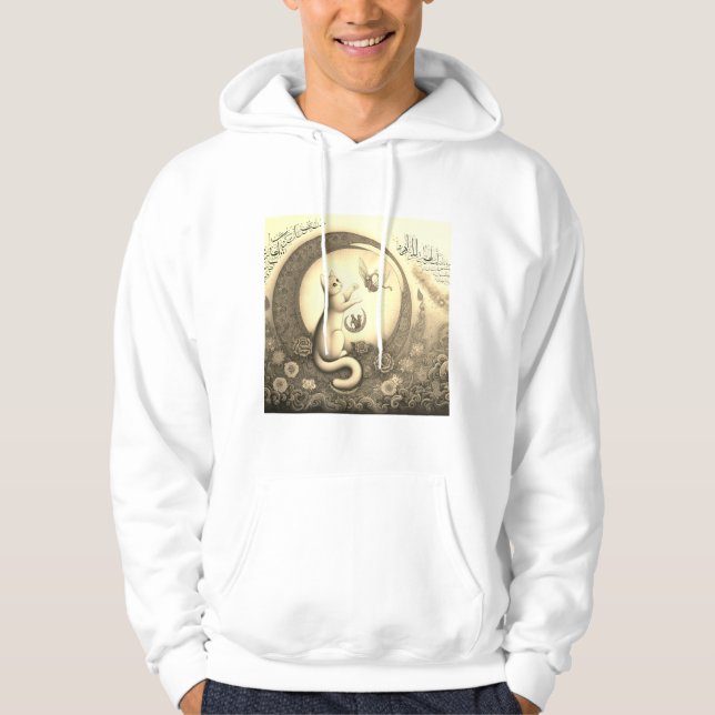 Veste À Capuche Design de chat arabe (Devant)