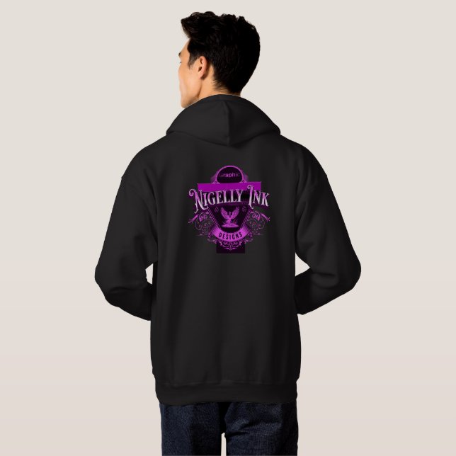 Veste À Capuche Design de marque propre de "Nigelly Ink" (Dos entier)